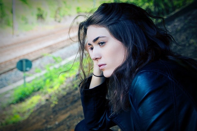 thoughtful woman